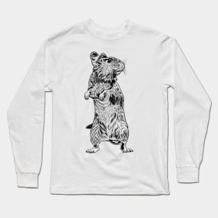 Line drawing - Degu Long Sleeve T-Shirt